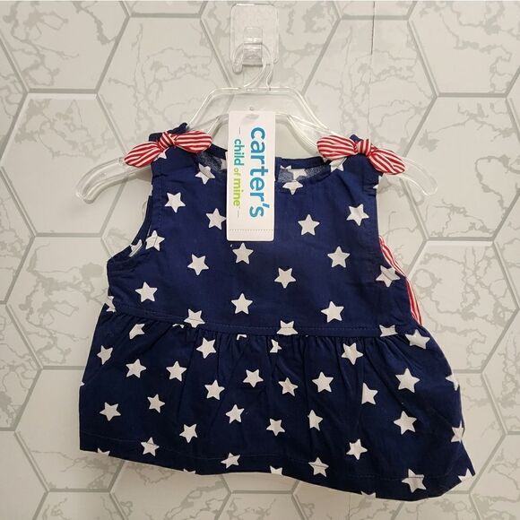 New Girls Summer Patriotic 4th July outfit bundle, size NB - Picture 2 of 6